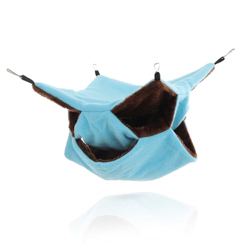 VICASKY Comfortable Suspended Hamster Hammock Warm Chinchilla Bed for Pets Easy to Install Washable for Hamsters Rats Guinea Pigs
