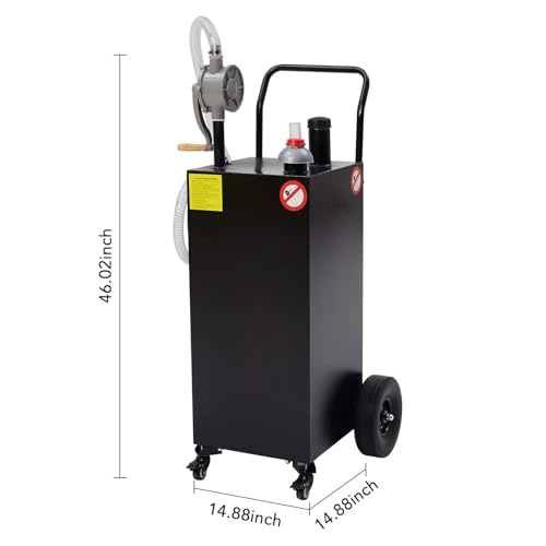 Tropow 02 Portable Fuel Caddy Transfer Fluid Diesel Storage Tank Container, Large Gasoline Diesel Can thumb #1