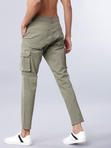 Image of Highlander Men's Slim Fit Cargo Trousers| Stylish & Comfortable for Casual, Travel & Active Wear | Trouser for Men | Men Trousers