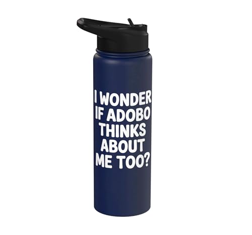 Best Adobo Design For Men Women Filipino Adobo Food Lover Stainless Steel Insulated Water Bottle
