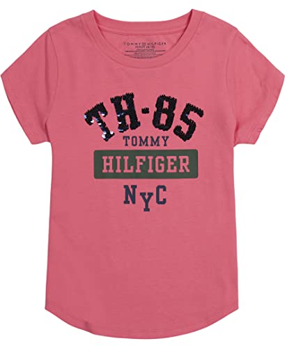 Image of Tommy Hilfiger Girls Sequin Flag Tee (Big Kids)