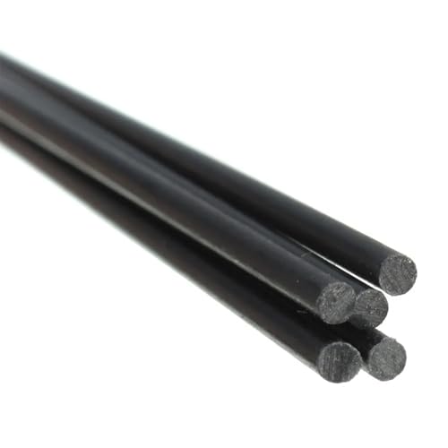 Diameter 1mm 2mm 3mm 4mm 5mm 6mm 7mm 8mm 9mm 10mm 11mm 12mm 14mm 15mm 16mm 18mm 20mm Length 500mm Round Carbon Fiber Bar Rods Carbon Fiber Rods(5pcs 5mm X L500mm)