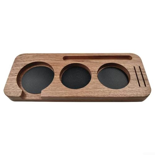 Supporto per pressino espresso realizzato in legno, adatto per manomissioni da caffè da 51 mm, perfetto per l'installazione domestica e facile da riporre (C)