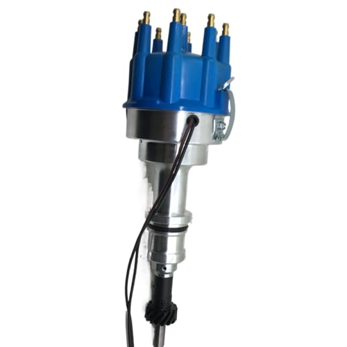 Distribuidor Pro-Billet completo con tapa azul para Ford 351W 2
