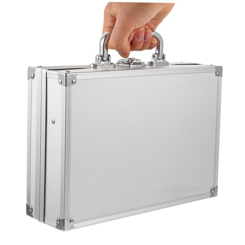 Aluminum Alloy Toolbox Storage Boxes Lids Moving Box Utensil Case Briefcases for Men Suitcase Aluminum Locking Briefcase4