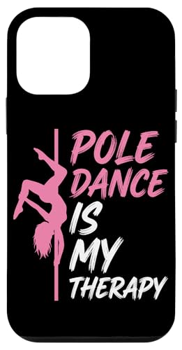 Pole Dance Is My Therapy �s���N�_���T�[ �X�}�z�P�[�X iPhone 12 mini �p