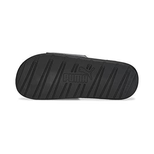 PUMA Men's Cool Cat Slide Sandal, Power Steel Gray-Black-White, 73