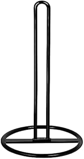 Paper Towel Holder Countertop, OBODING, Kitchen Paper Towel Stand Holder for Kitchen Organization and Storage, Paper Towel Holders for Standard and Large Size Rolls (Black)