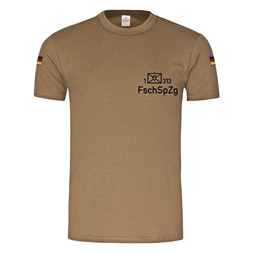 T-shirt militaire FschJgBtl 313 kaki pour éviter la transpiration