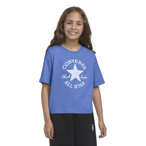 T-Shirt Converse 4cg896-uar bleu Open Sky en taille S pour enfant mixte