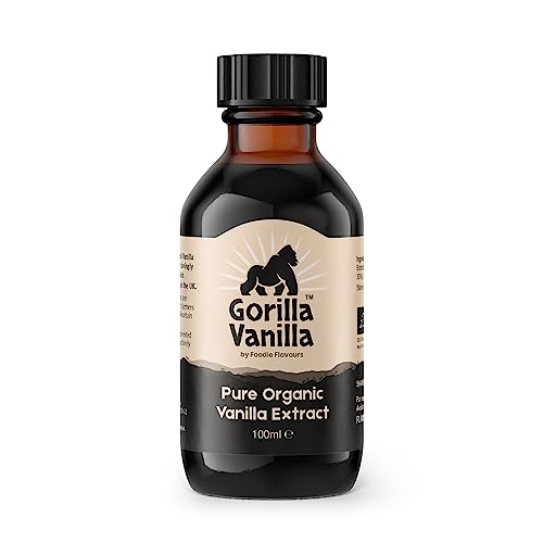 Gorilla Vanilla - Extracto de vainilla orgánico puro para hornear - 100 ml - por Foodie...