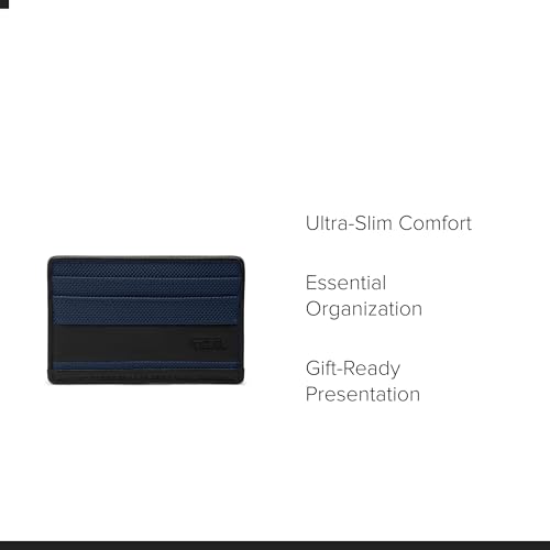 Image of TUMI - Alpha Slim Card Case - Slim Billfold Wallet for Travel - Slip Pocket Wallet - Small Wallet - 2.8 inch X 4.1 inch X 0.2 inch - Navy
