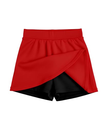 Image of KYDA KIDS Girls 100% Pure Cotton Skater Skirt with Attached Inner Shorts | Ideal for Summer Sports, Play & Casual Wear | Comfortable Fit for Girls Aged 2-16 Years