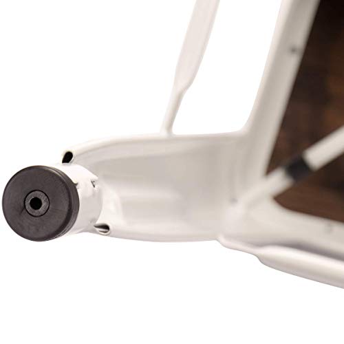 Haobo Home Metal Bar Stools Modern Industrial Counter Height Stools Dining Chairs (24", High Back White Wooden Seat)[Set Of 4] #TOP7