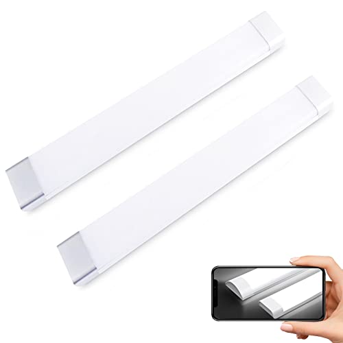 2FT LED Light Fixture, 26W 2300LM 6500K Daylight White, 2 Foot LED Tube Flush Mount Light, 24 Inch Kitchen LED Ceiling Lighting Fixture for Garage Closet Laundry, Fluorescent Tube Replacement 2 Pack 2FT LED Light Fixture, 26W 2300LM 6500K Daylight White, 2 Foot LED Tube Flush Mount Light, 24 Inch Kitchen LED Ceiling Lighting Fixture for Garage Closet Laundry, Fluorescent Tube Replacement 2 Pack