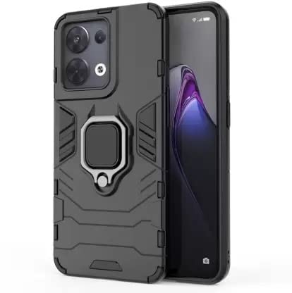 Image of Spazy Case Oppo Reno8 5G Back Cover | Dual Layer Armor Defender Full Body Protective + PC Hybrid Kickstand Back Case for Oppo Reno8 5G