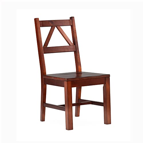 Linon Home Decor Titian Chair, Antique Tobacco Finish, 17.32"w x ...