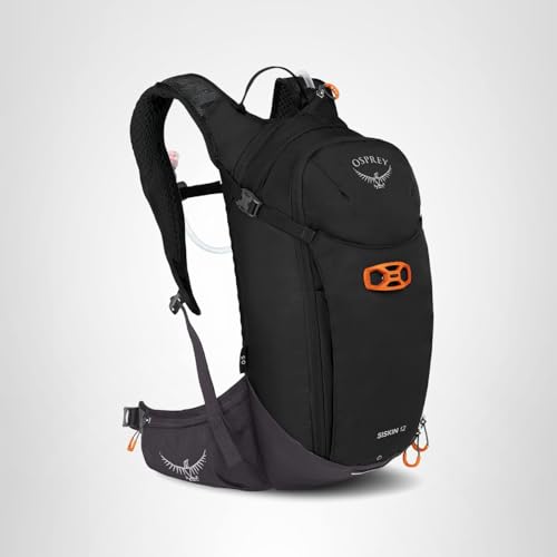 Osprey Siskin 12L Men's Biking Backpack with Hydraulics Reservoir, Black - Image 14
