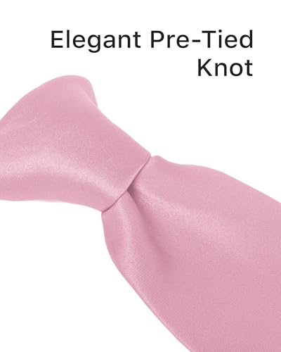 Image of boxed-gifts Clip on Ties for Men - Premium Black Solid Color Clip on Tie