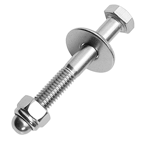 MESAROS® Sechskantschrauben mit Hutmuttern & Unterlegscheiben M8 (10 Stück)