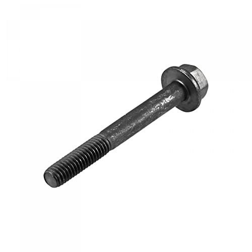 Image of uxcell Metric M6x50mm Hex Flange Bolts, 5pcs 10.9 Grade Carbon Steel Hexagon Head Screws