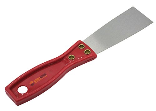 3 Piece Drywall Taping Knife and Scrapper Set, Includes 1-1/2 Inch Stiff Putty Knife, 3 Inch Stiff Steel Metal Wall Scraper, 4-1/2 Inch Drywall Flexible Steel Taping Knife