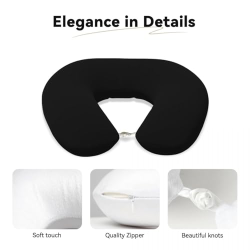 Almohada espuma viscoelástica tamaño único negra miniatura 4
