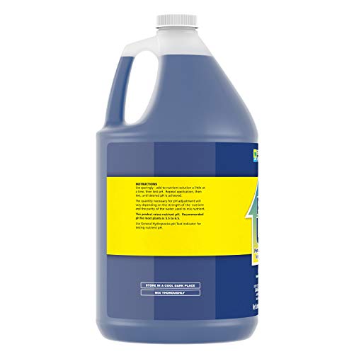 General Hydroponics HGC722095 pH Up Liquid Premium Buffering for Stability, 1 Gallon, Blue