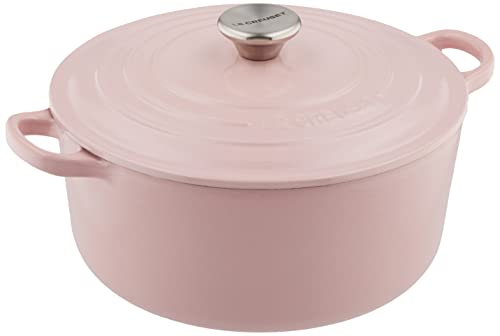 ル・クルーゼ ココット・ロンド IH対応 24cm [シフォンピンク] (鍋 