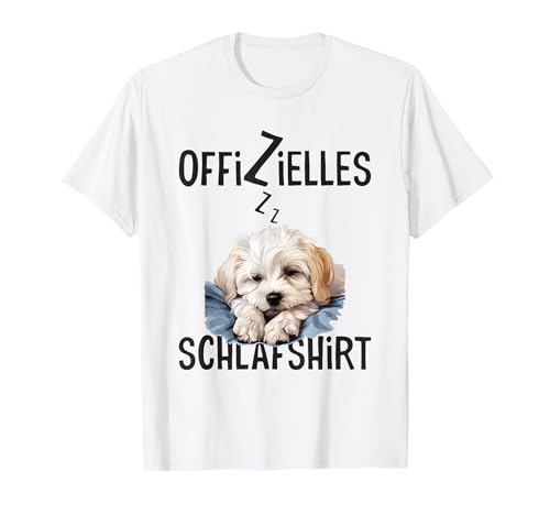 Malteser Offizielles Schlafshirt Mit Hund Lustig T-Shirt