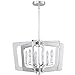 Dainolite SWR-206C-PC Stillwater - 20 Inch Six Light Chandelier, Polished Chrome Finish with Clear Glass
