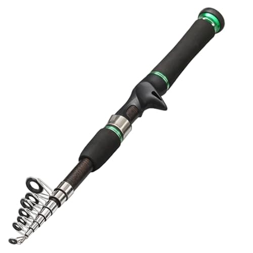 SJHDUNBW トラベルミニ伸縮シーロッド 1.5M 1.8M 2.1M 2.4M アルミニウム合金ハンドル スピニングポール FRPファイバー 超軽量 ポータブルポール