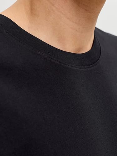 JACK & JONES Jjeorganic Basic Tee Ss O-neck Noos Homme T-Shirt, Noir, L