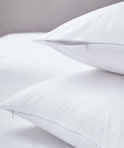 Image of 12 x 16 Zipper Pillowcase, Egyptian Cotton, X-pista, 400 Thread Count, Soft and Supportive for Travel and Nap