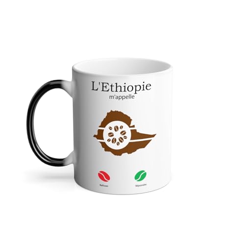 Mug Thermo-réactif Tasse Magique - L'Ethiopie et son Café M'Appellent Voyage - 325 ml