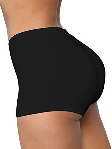 BORIFLORS Women's Sexy Workout Gym Biker Elastic Waist Booty Shorts2