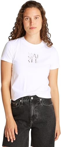Calvin Klein Camiseta de Manga Corta Mujer Front Photo Graphic...