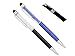 Produktbild Hochwertiger kapazitiver 2-in-1-Touchscreen-Stift und Kugelschreiber mit Kristallen. 2 x Stift beutel und 2 x Stift Nachfüllung enthalten (SET 2: SCHWARZ, MARINE)
