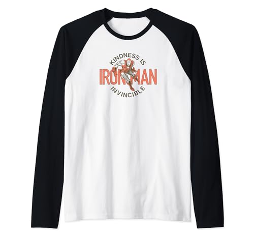 T-shirt Iron Man Vintage Marvel manches raglan baseball et look rétro pop