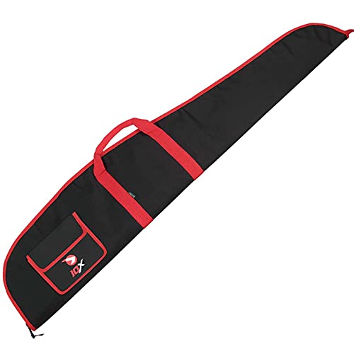 Funda para carabinas, Rifles, escopetas y Armas largas en General + Visor. Longitud Externa: 130 cm (roja y Negra)