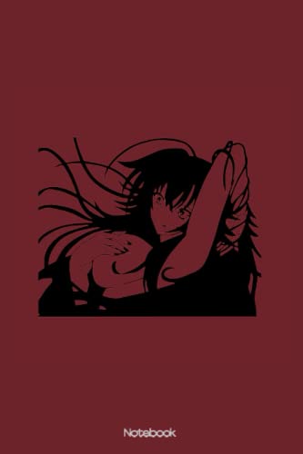 Rias High School Dxd Rias Gremory FB012 Notebook: Planner, Diary, Lined College Ruled Paper, Journal, 6x9 120 Pages, Matte Finish Cover