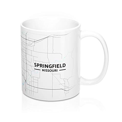 Springfield, Missouri MO Map Mug (11 oz)