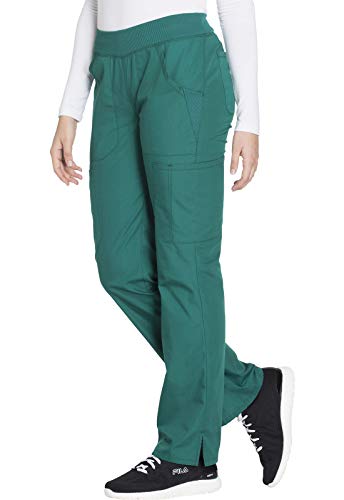 Image of Cherokee Women Scrub Pant with Straight Leg Pull-on Pant Medical Bottom with 4 Pocket & 2-Way Stretch Fabric - WW110