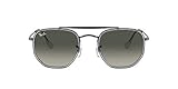 Sin Polarizar Ray-Ban 0RB3648M Gafas de Sol, Gunmetal, 52 Unisex