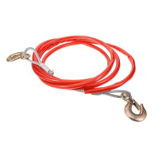 HAPINARY Vehicle Towing Cable Heavy Duty Portable Tow Rope with Hook for Trucks Cars and Trailers for Outdoor Towing and Applications