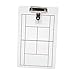 predolo Tennis Coach's Portable Game White Board Clipboard for Team Meetings Accessory Double Sided