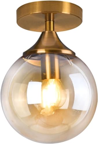 Image of Wall Lamp Chandelier Pendant Light, Home Decor for Bedroom, Living Room, Hallway, Cafe, Hotel, Restaurant (Amber Wall Hanging LAMP with LED Bulb Pack of 1)