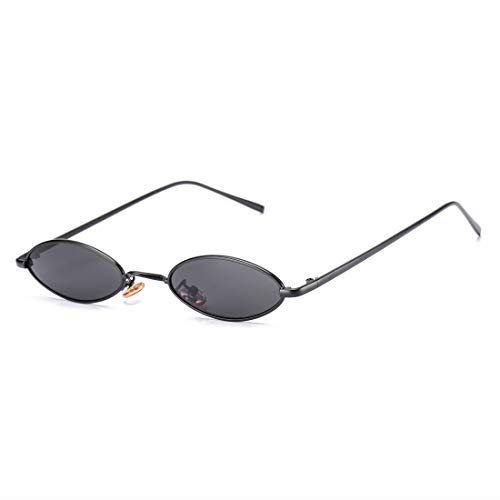 Image of COASION Vintage Small Oval Aesthetic Sunglasses Retro for Women Men Hippie Cool Metal Frame Sun Glasses