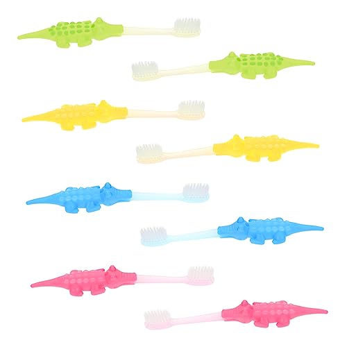 Anneome Kids Toothbrushes Adorable Cartoon Shape 8pcs Kids Toothbrush Pack Toddler Brush Set