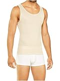 DIANE & GEORDI 3301 Under Vest Shirt Faja Body Shaper for Men | Faja Colombiana Reductora para Hombre Beige